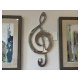 TREBLE CLEF WALL ART
