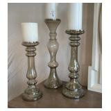 3PC CANDLE HOLDERS
