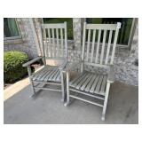 TWO (2) OUTDOOR ROCKING CHAIRS