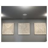 THREE (3) WOOD WALL HANGINGS