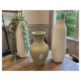 THREE (3) ASSORTED VASES
