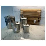 6PC CANISTERS AND CUTTING BOARDS