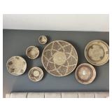 7PC ASSORTED WALL BASKET DÉCOR