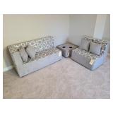 3PC KIDS SECTIONAL W/PILLOWS