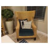 WING ARMCHAIR W/ PILLOWS