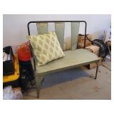 METAL BENCH W/ PILLOW