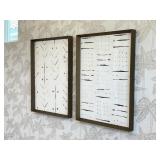 2PC FRAMED WALL ART