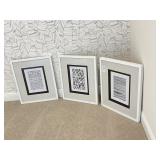 3PC FRAMED PRINTS