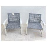2PC OUTDOOR PATIO ARMCHAIRS