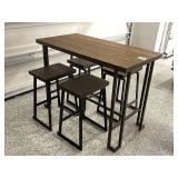 5PC COUNTER-HEIGHT TABLE & STOOLS