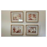 4PC FRAMED PRINTS