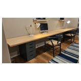 7PC DESKS & CHAIRS