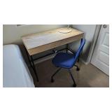 3PC DESK, CHAIR & SHELVING UNIT