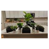 8PC ASSORTED FAUX PLANTS