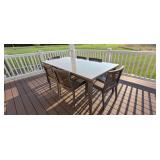 7PC PATIO TABLE & CHAIRS