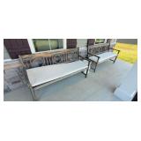 3PC BENCH & ACCENT TABLE