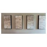 4PC FRAMED CANVASES