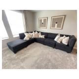 2PC SECTIONAL SOFA & OTTOMAN