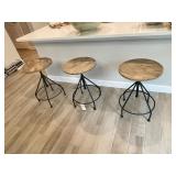 3PC COUNTER STOOLS