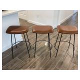 3PC COUNTER STOOLS