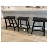 3PC COUNTER STOOLS