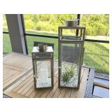 2PC OUTDOOR CANDLEHOLDERS