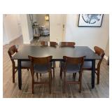 7PC DINING TABLE & CHAIRS