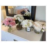 4PC FAUX FLORALS
