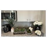 6PC FAUX GREENERY AND FLORAL