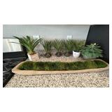 7PC FAUX GREENERY