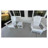 3PC OUTDOOR CHAIRS AND TABLE
