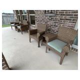6PC OUTDOOR CHAIRS & ACCENT TABLES