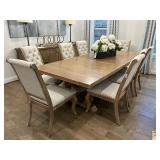9PC DINING TABLE & CHAIRS