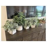 5PC FAUX GREENERY