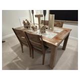 5PC DINING TABLE & CHAIRS