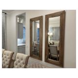 2PC LARGE FRAMED WALL MIRRORS