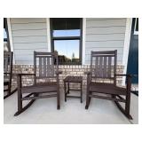 3PC OUTDOOR SEATING & ACCENT TABLE
