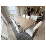 7PC DINING TABLE & CHAIRS