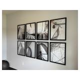 8PC FRAMED PRINTS