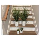 4PC FAUX GREENERY