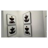 4PC FRAMED GLASS PRINTS