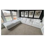 6PC SECTIONAL SOFA & OTTOMANS