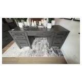 4PC DESK, ADJUSTABLE DESKTOP-FILE CABINET & STORAG