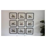 9PC FRAMED PRINTS