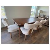 6PC DINING TABLE & CHAIRS