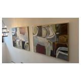 2PC EXTRA LARGE FRAMED CANVAS PRINTS