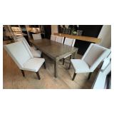 9PC TABLE & CHAIRS