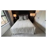 8PC ASSORTED FULL BEDDING & FITTED CUSHION