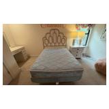4PC FULL HEADBOARD, MATTRESS SET & FRAME