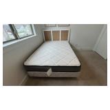 4PC FULL HEADBOARD, MATTRESS SET & FRAME